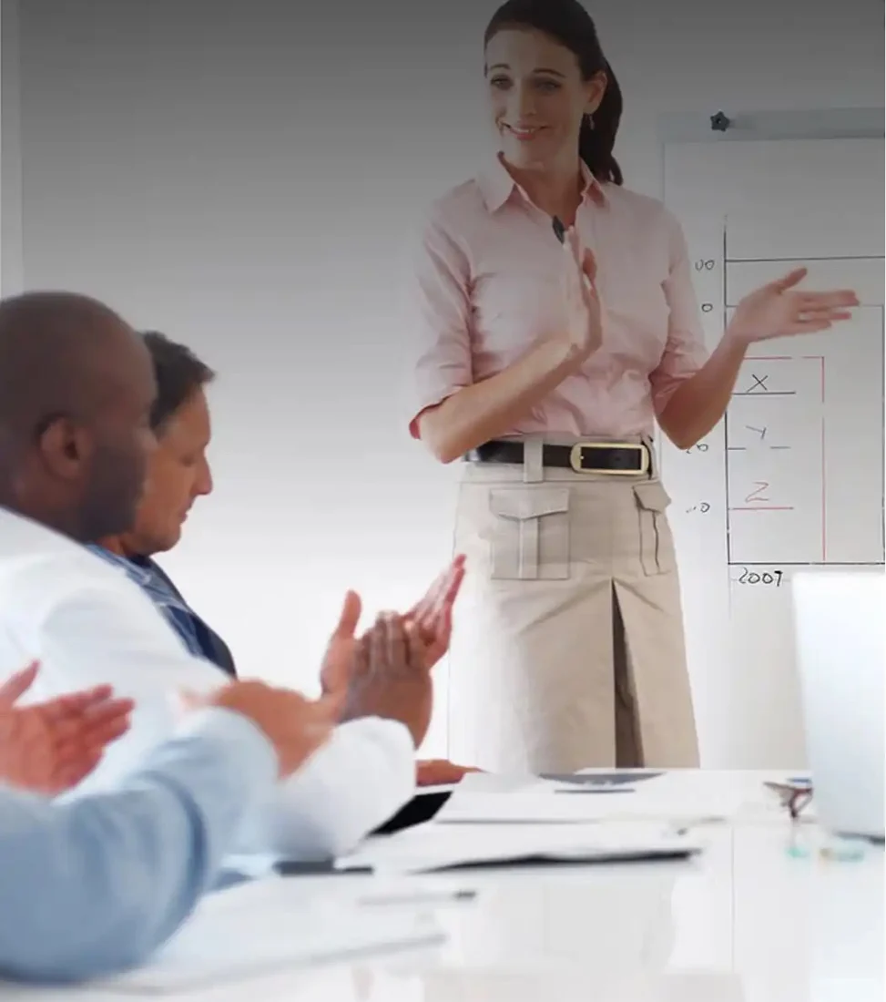 A team meeting