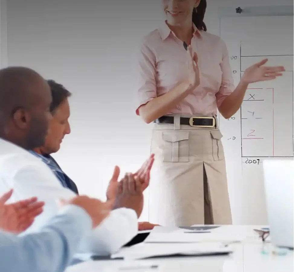 A team meeting